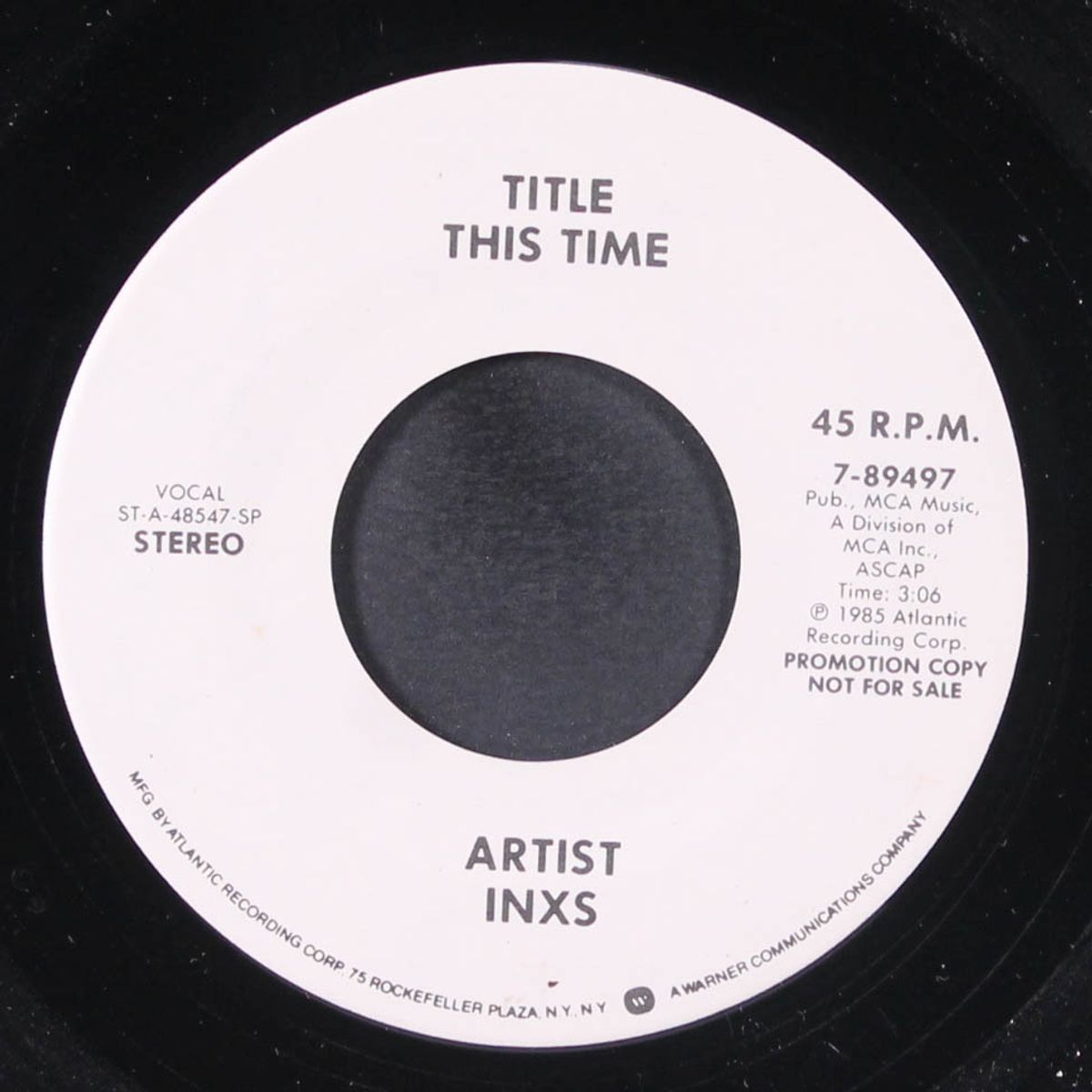 this time / same by INXS