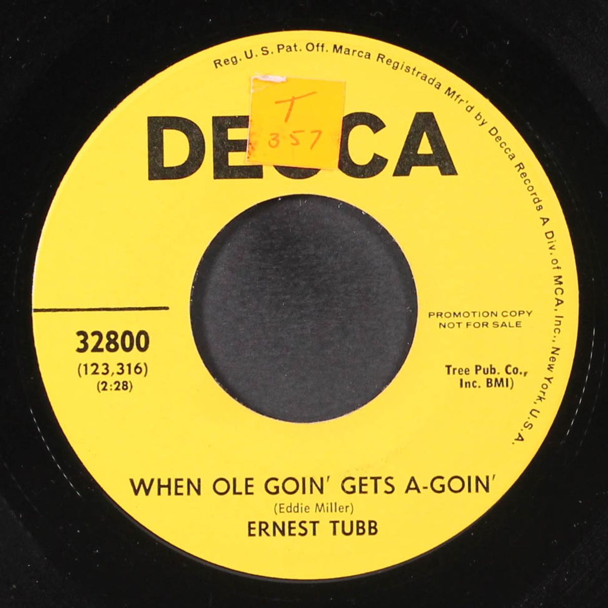 when ole goin' geta a'goin' / one sweet hello by ERNEST TUBB