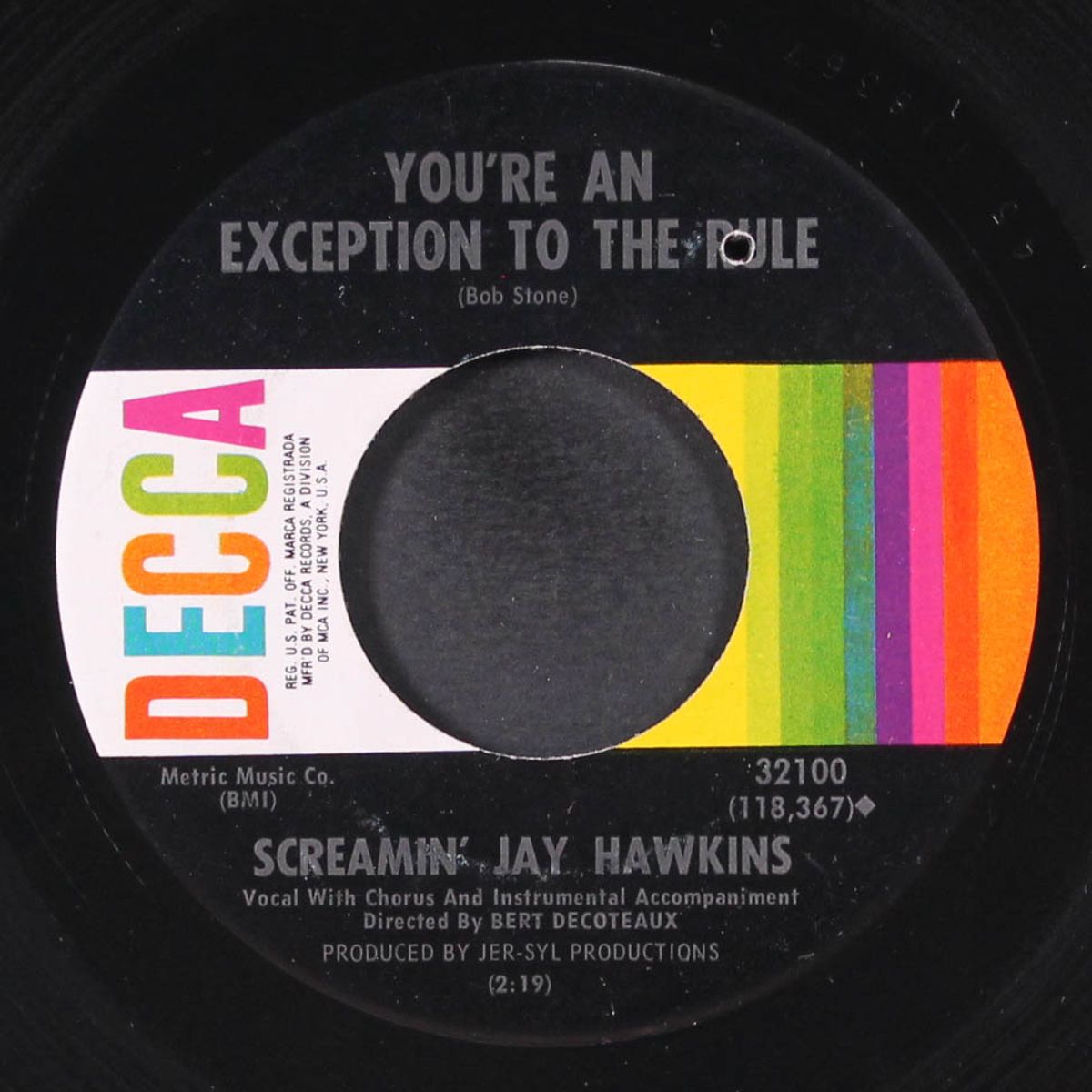 i put a spell on you / you're an exception to the rule by SCREAMIN' JAY HAWKINS