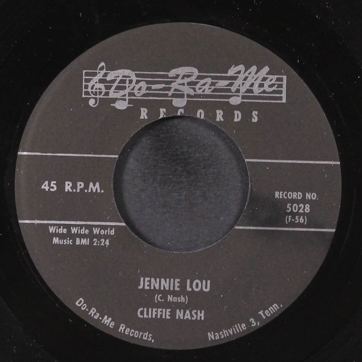 jennie lou / i love you darling by CLIFFIE NASH