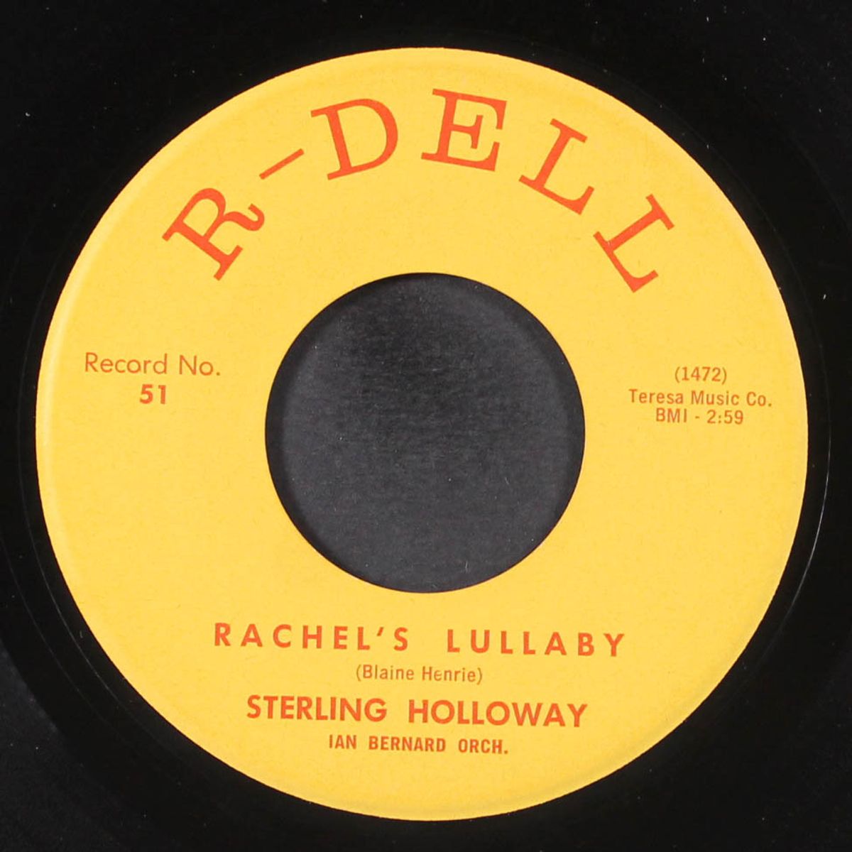rachel's lullaby / big calhoun by STERLING HOLLOWAY