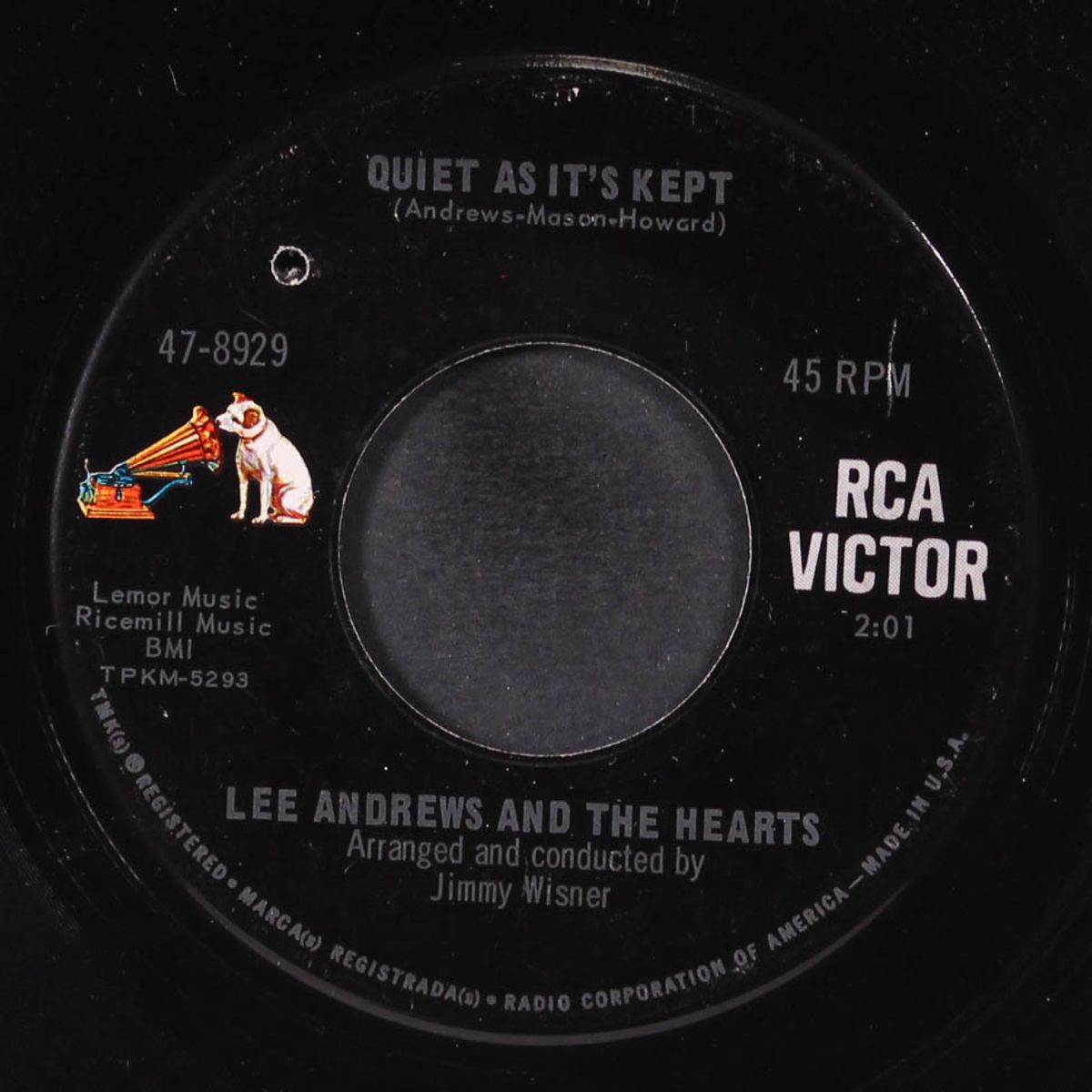 quiet as it's kept / you're taking a long time coming back by LEE ANDREWS & HEARTS