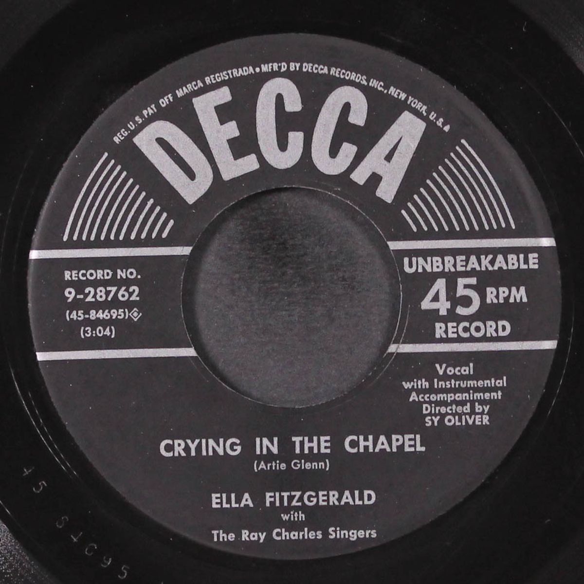 crying in the chapel / when the hands of the clock pray at midnight by ELLA FITZGERALD