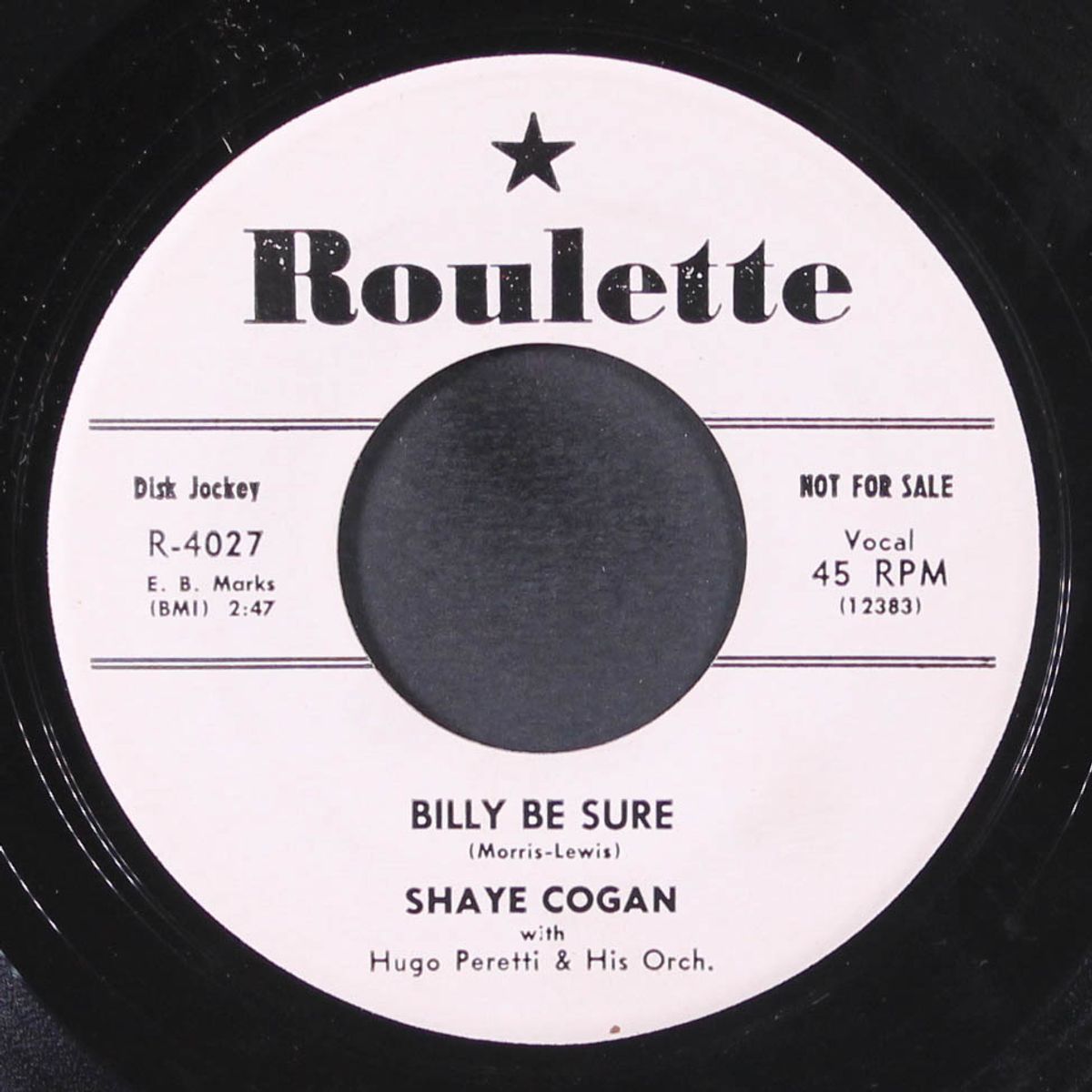 billy be sure / doodle doodle do by SHAYE COGAN