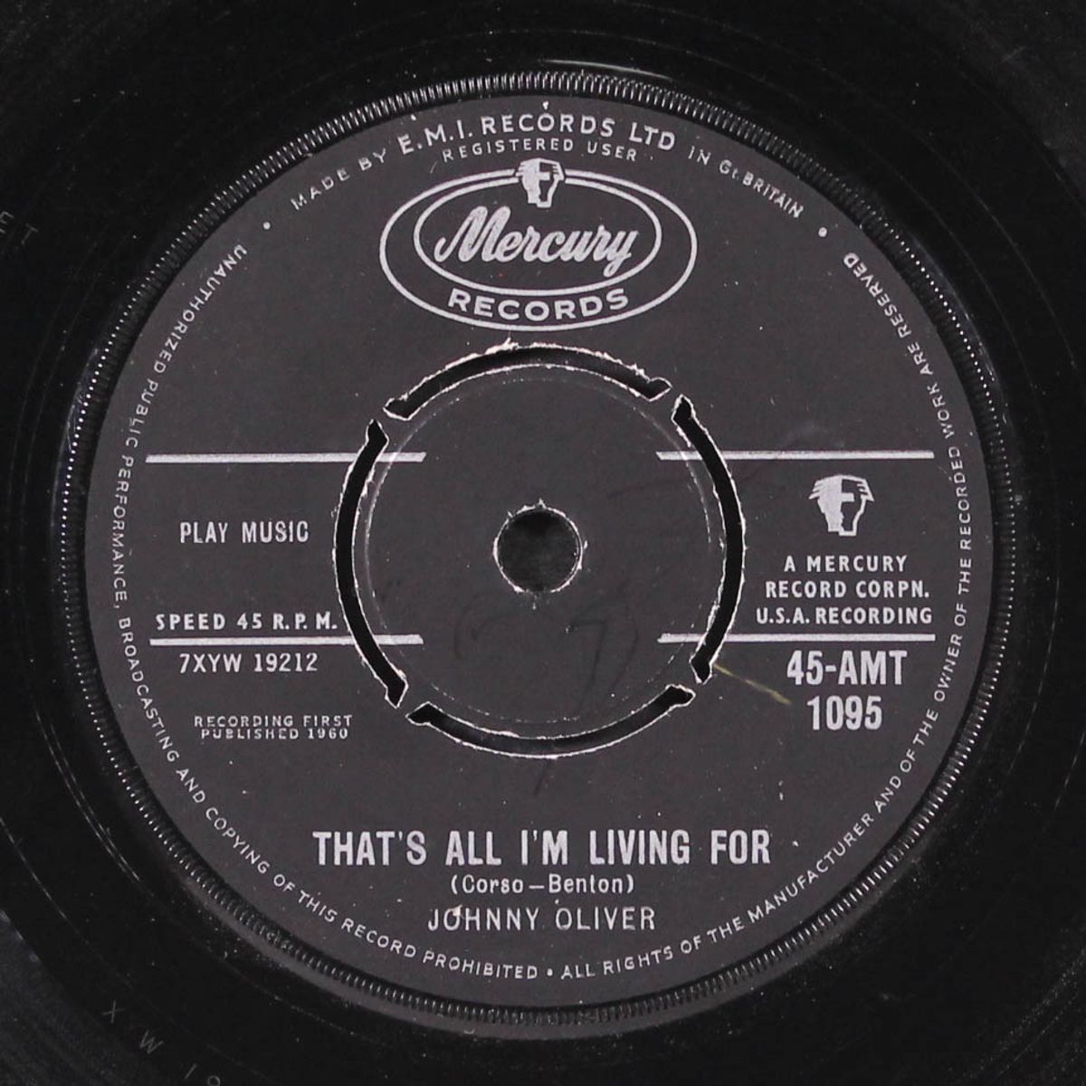 what a kiss won't do / that's all i'm living for by JOHNNY OLIVER