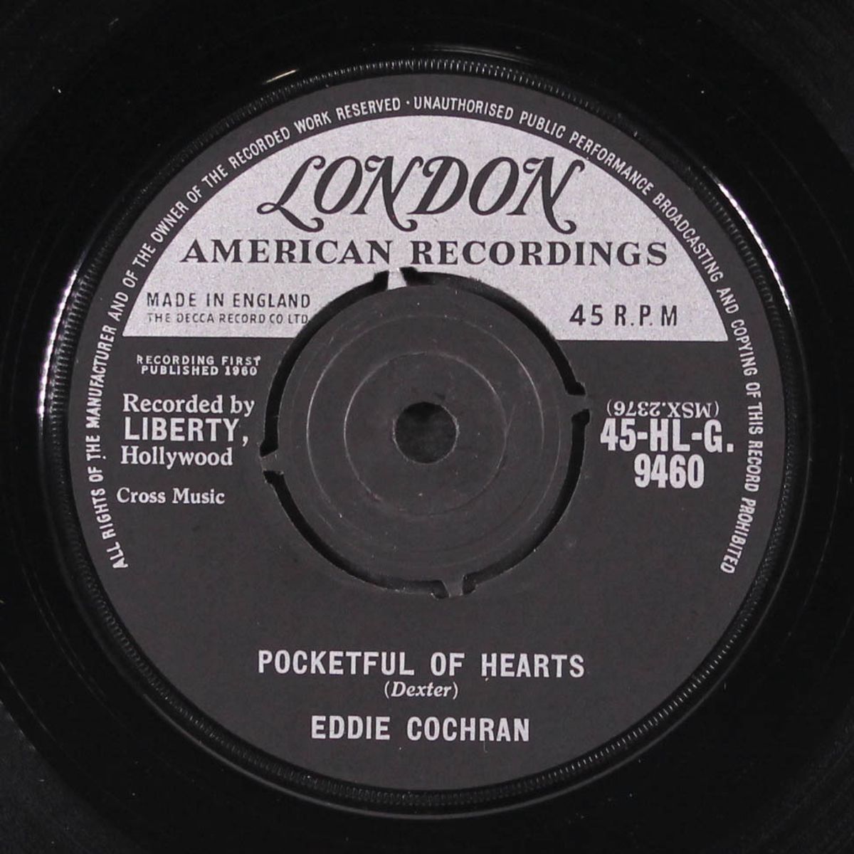 jeannie, jeannie, jeannie / pocketful of hearts by EDDIE COCHRAN