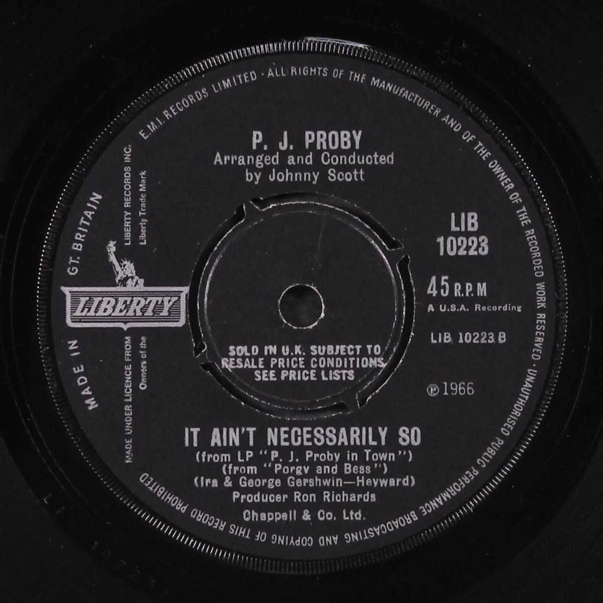 you've come back / it ain't necessarily so by P.J. PROBY