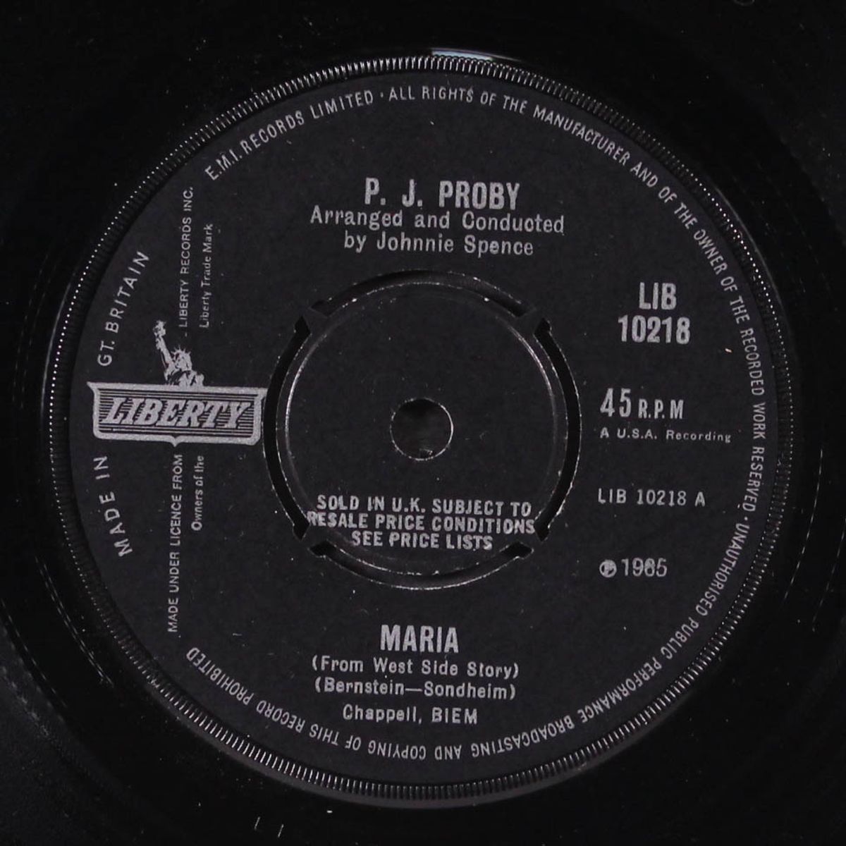 maria / she cried by P.J. PROBY