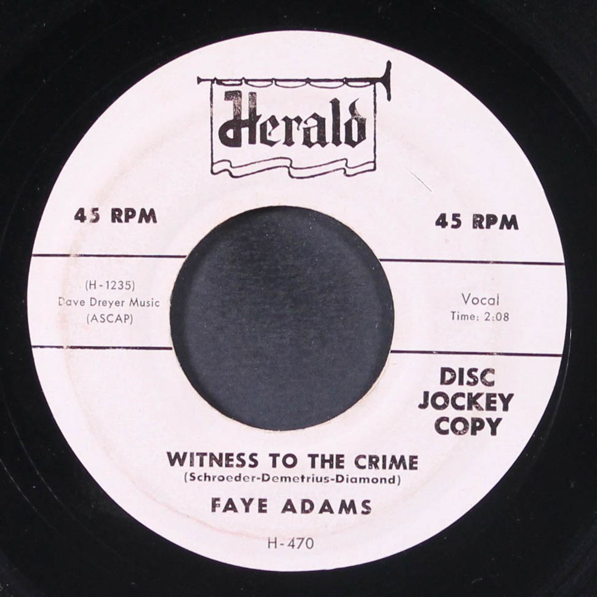 teen-age heart / witness to the crime by FAYE ADAMS
