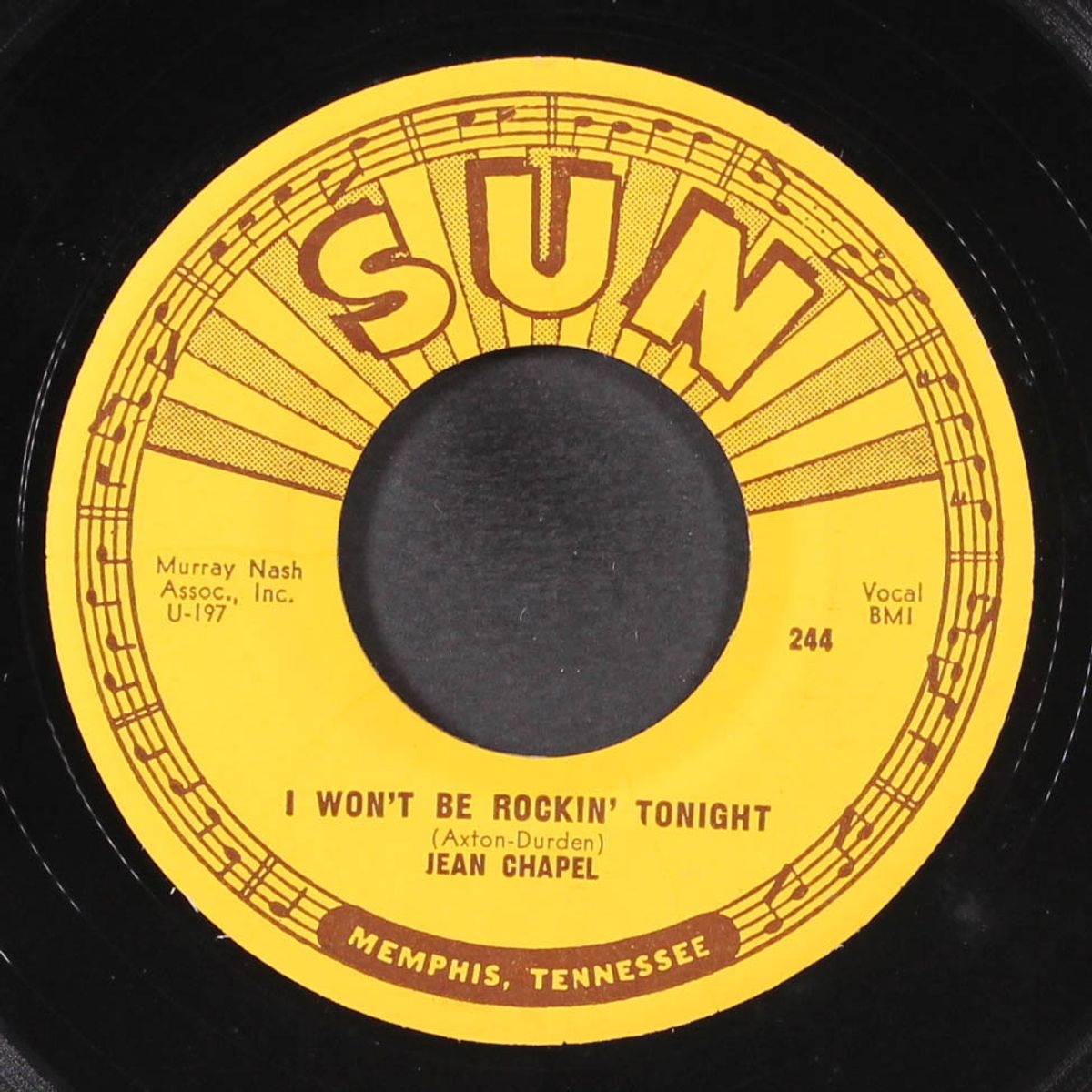 i won't be rockin' tonight / welcome to the club by JEAN CHAPEL