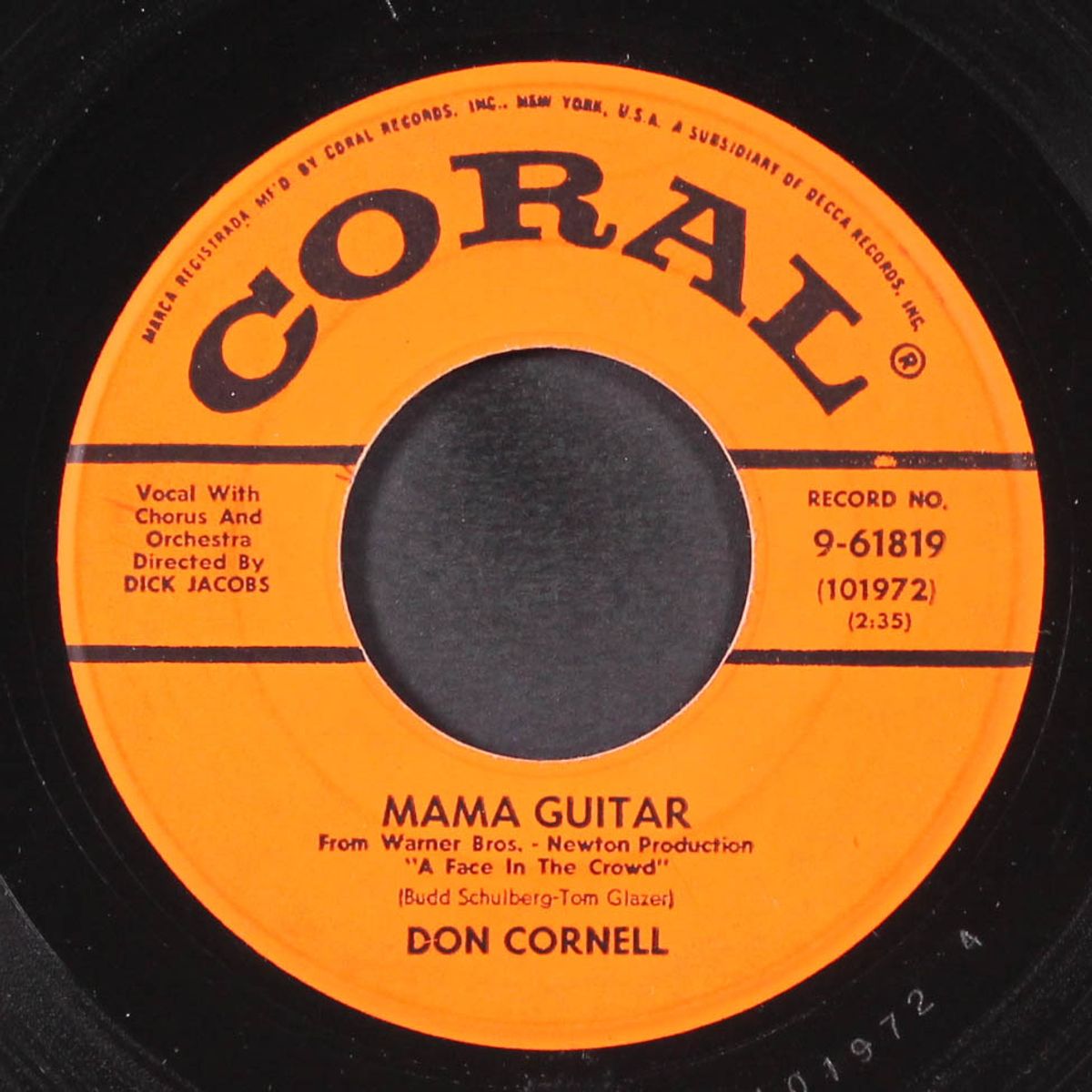 mama guitar by DON CORNELL