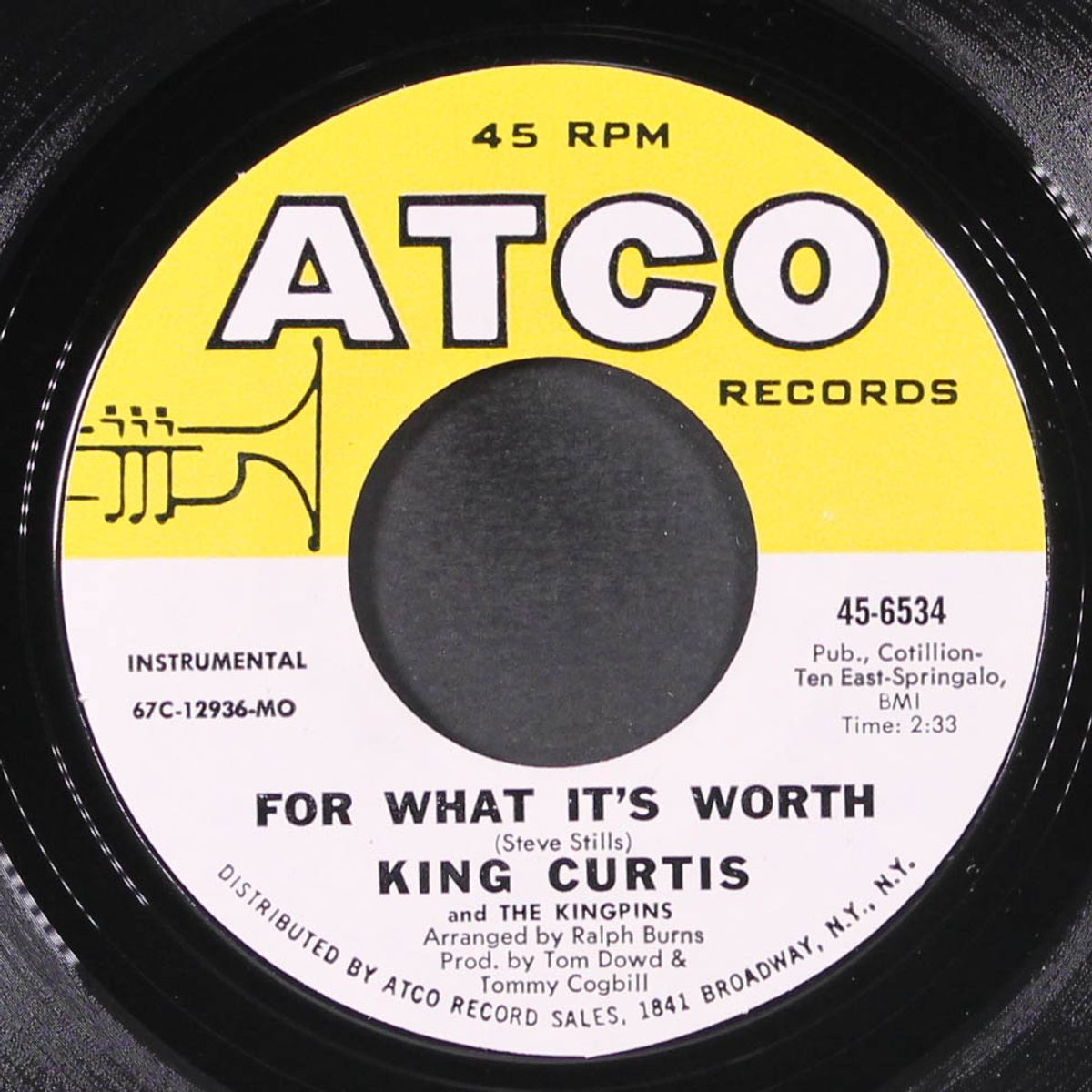 cook-out / for what it's worth by KING CURTIS