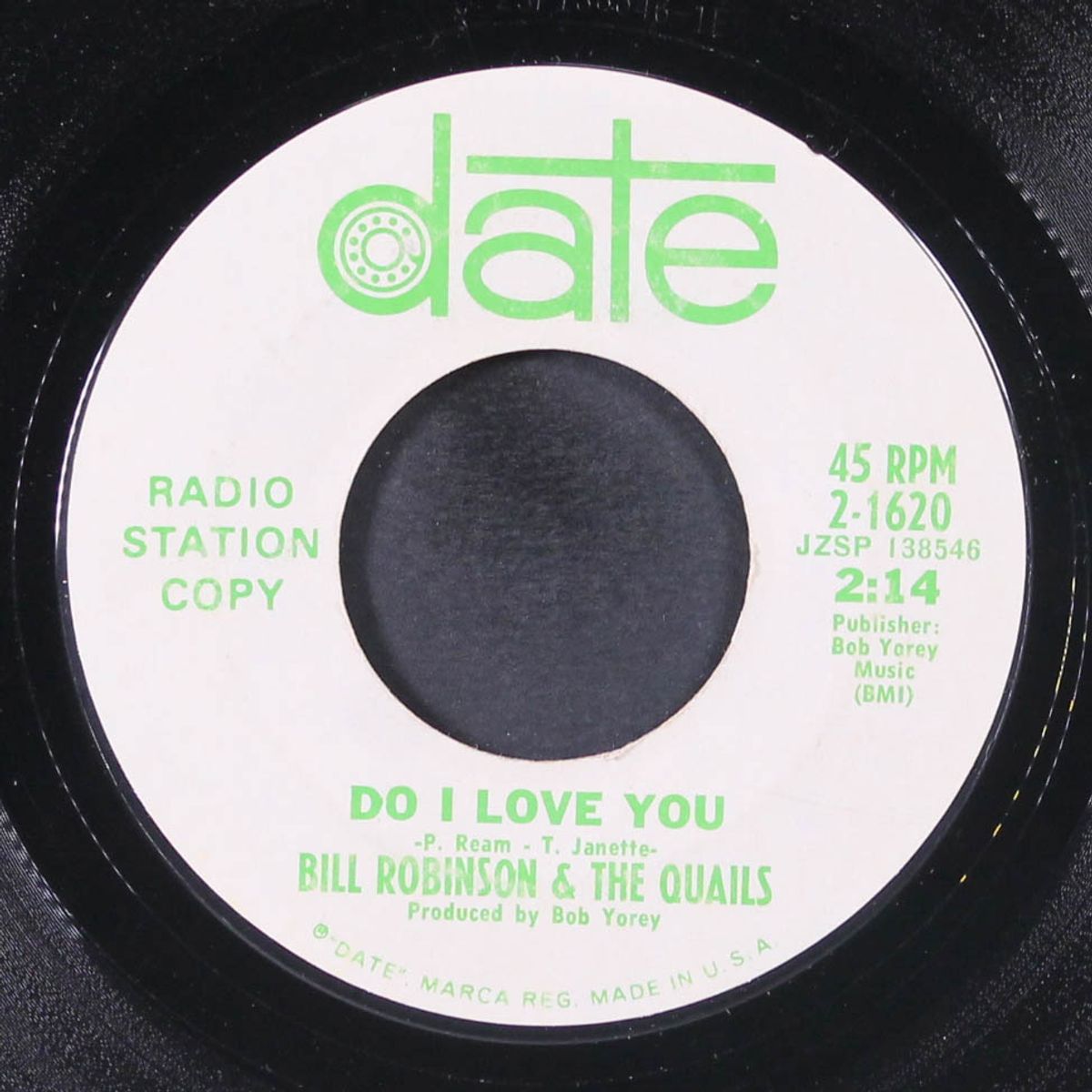 do i love you / lay my head on your shoulder by BILL ROBINSON & QUAILS