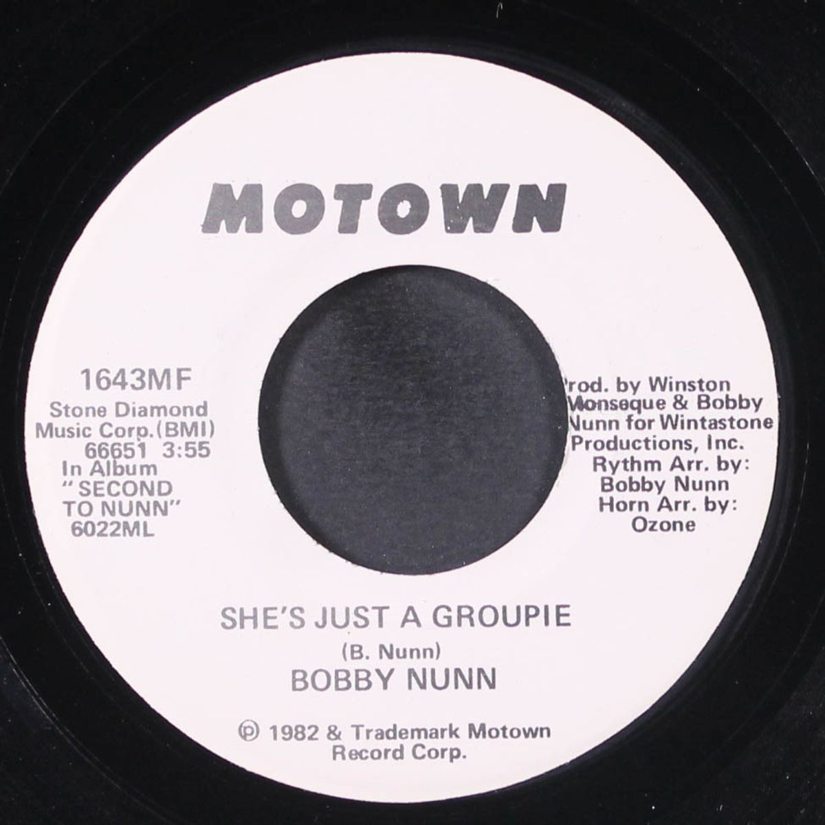 she's just a groupie / same by BOBBY NUNN