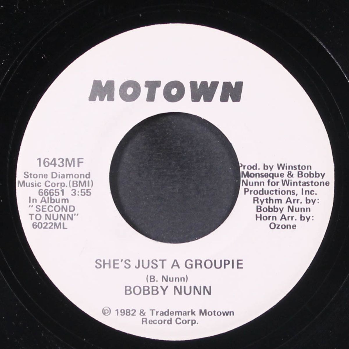 she's just a groupie / same by BOBBY NUNN