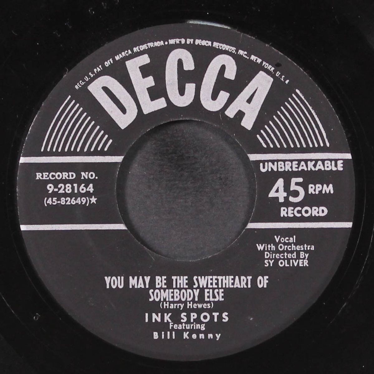 you may be the sweetheart of someone else by INK SPOTS