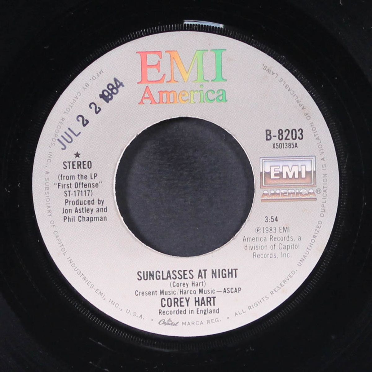 sunglasses at night by COREY HART