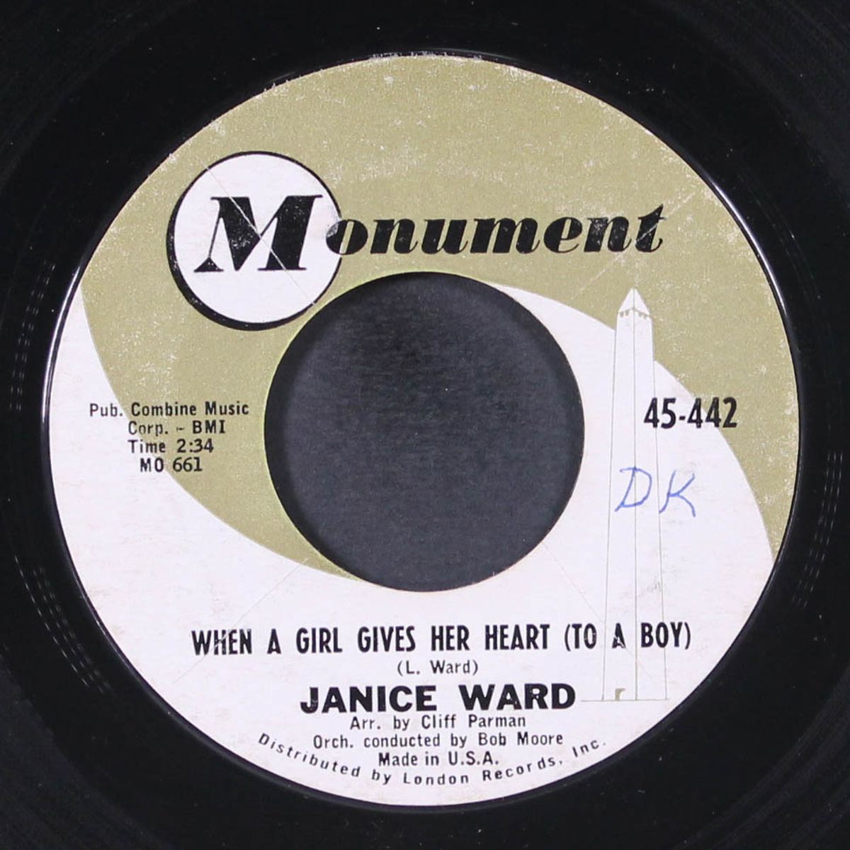 double crossin' sweetie pie / when a girl gives her heart by JANICE WARD