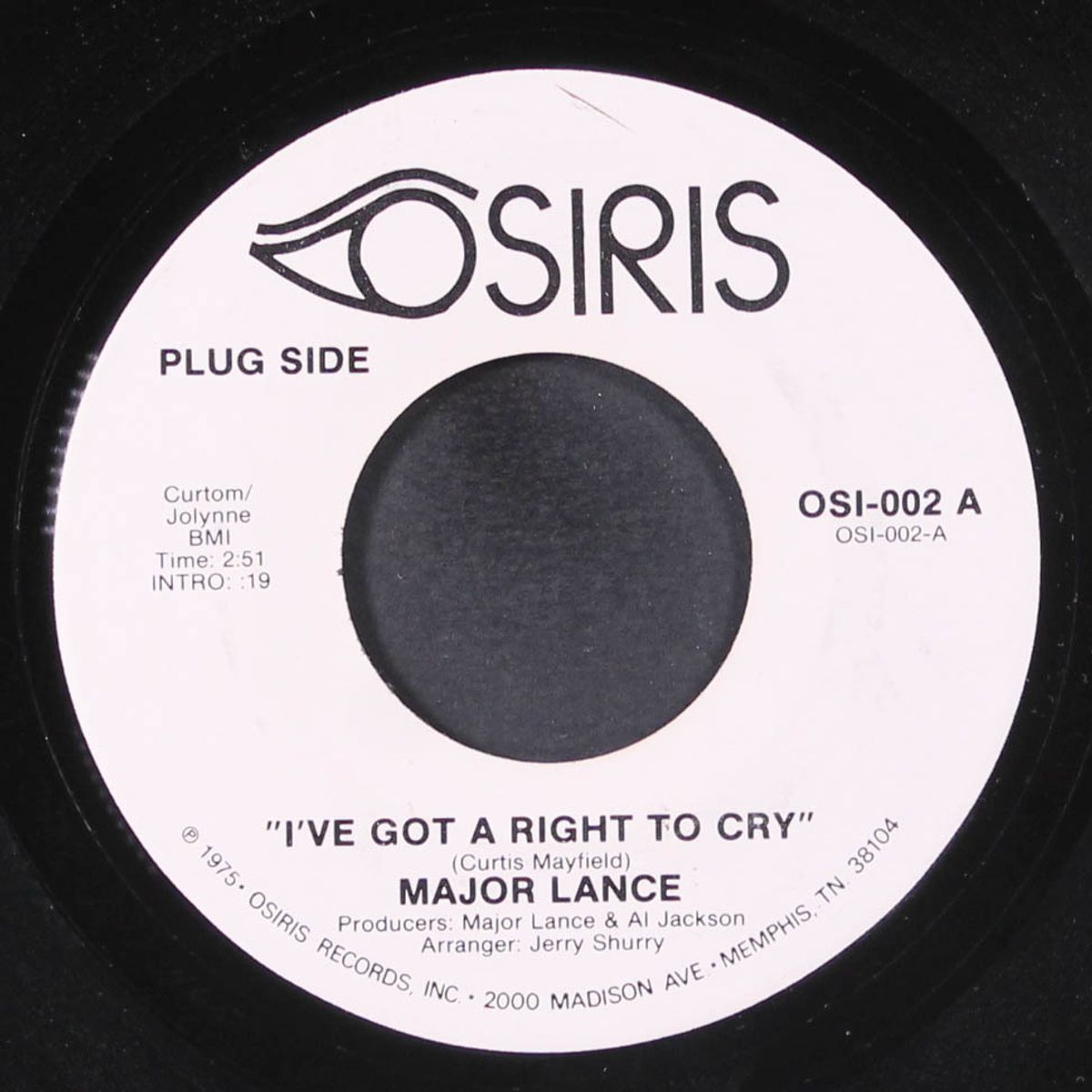 i've got a right to cry / you keep me coming to you by MAJOR LANCE