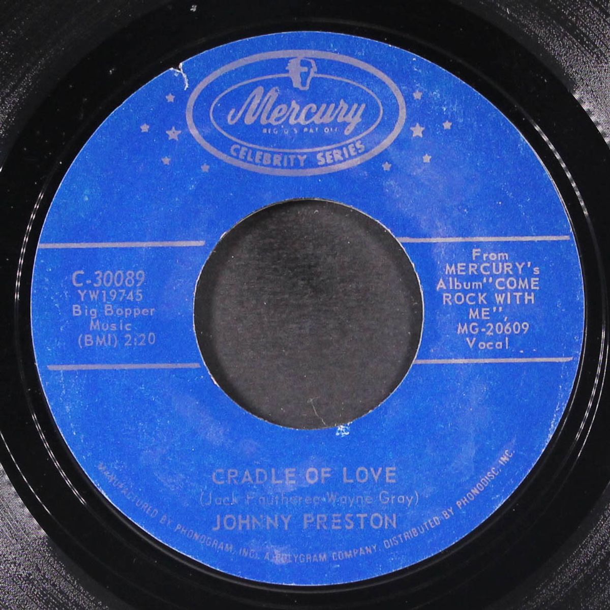 running bear / cradle of love by JOHNNY PRESTON