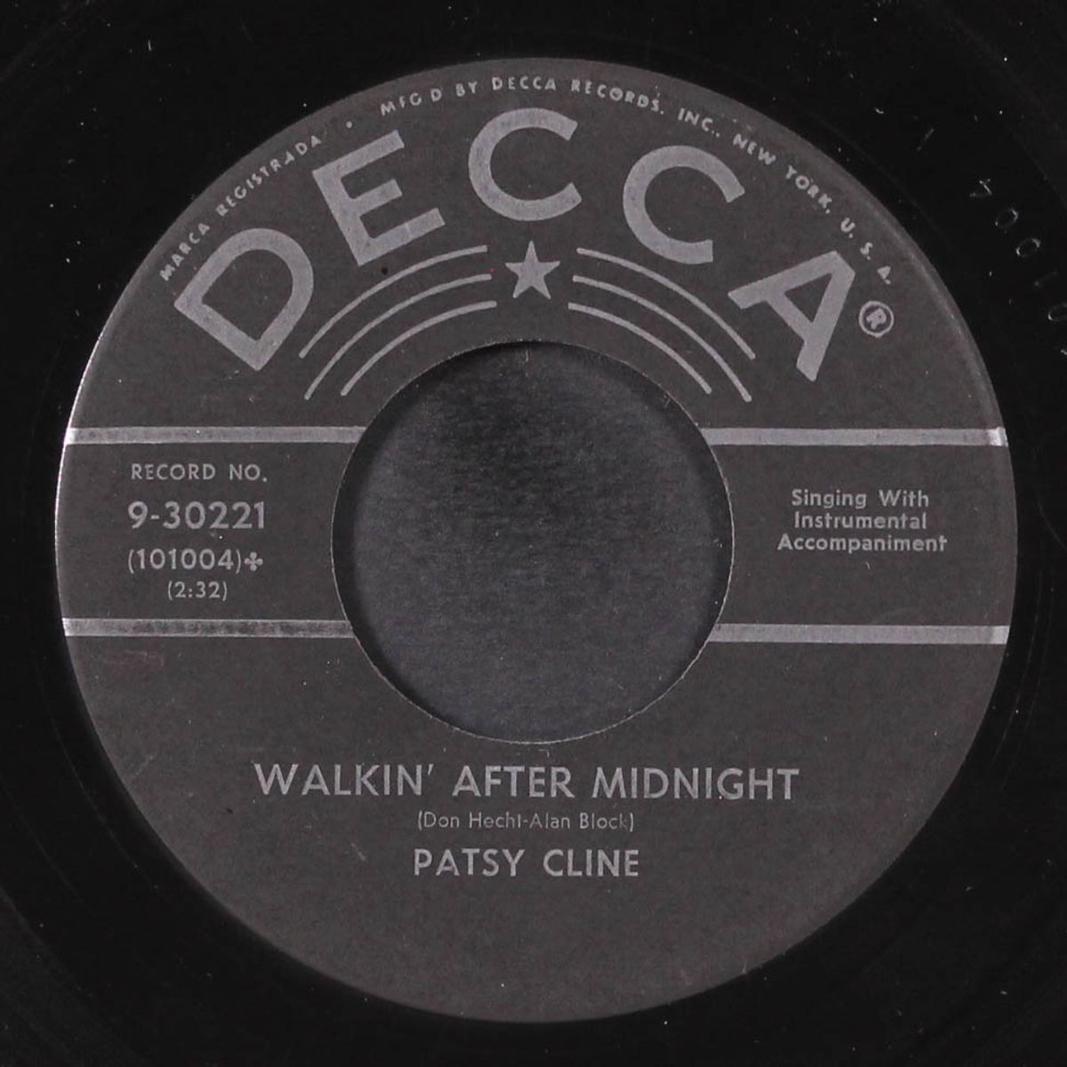 walkin' after midnight / poor man's roses by PATSY CLINE