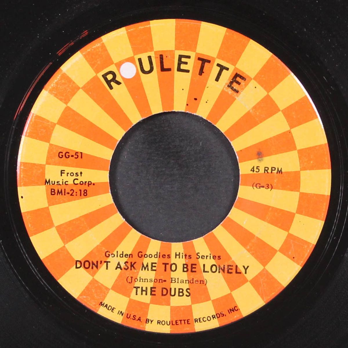 don't ask me to be lonely / be sure my love by DUBS