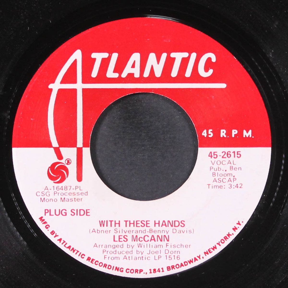burnin' coal / with these hands by LES MCCANN