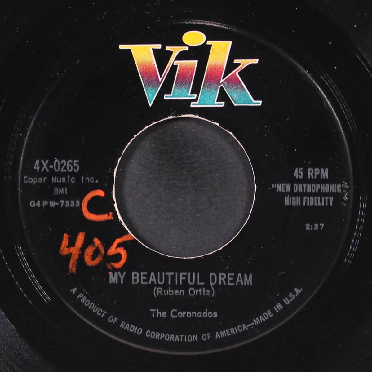 my beautiful dream / no no blues by CORONADOS