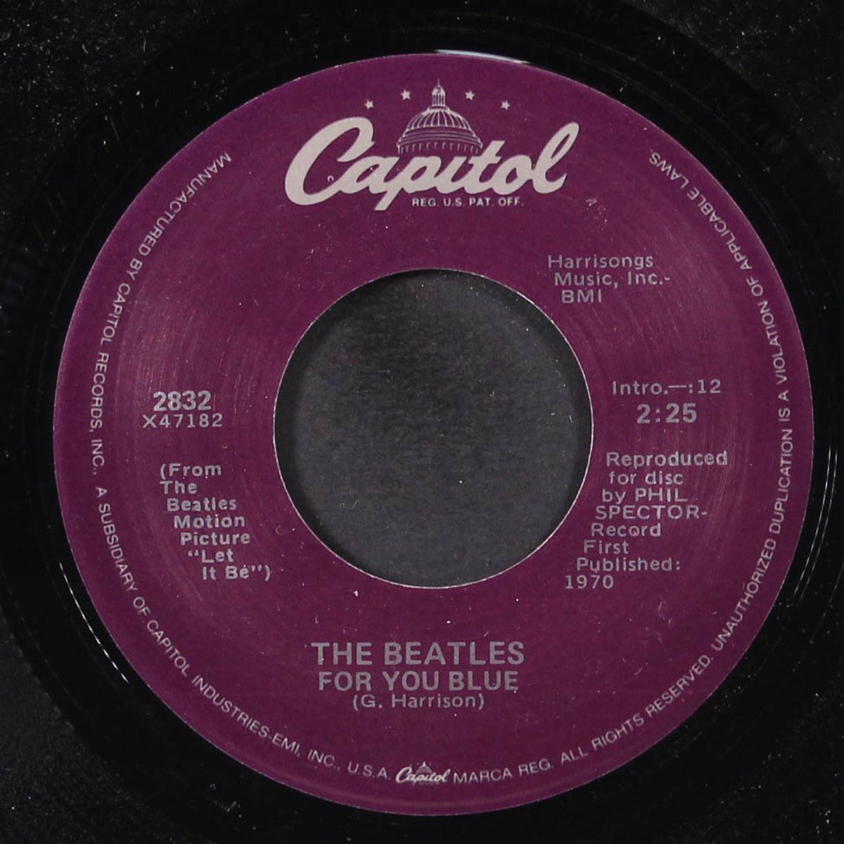 the long and winding road / for you blue by BEATLES