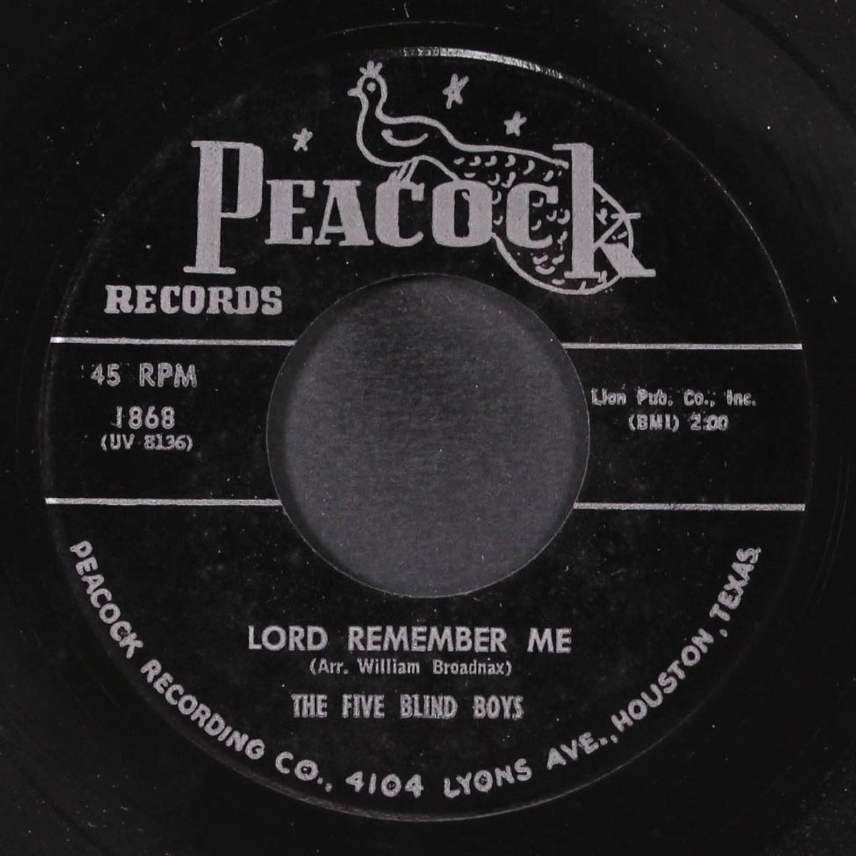 father i stretched my hands to thee / lord remember me by FIVE BLIND BOYS