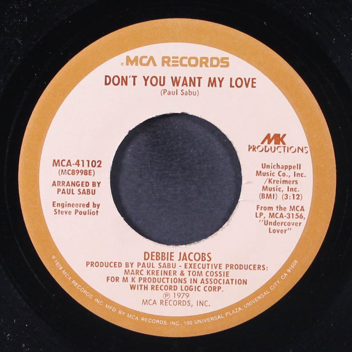don't you want my love / think i'm fallin' in love by DEBBIE JACOBS