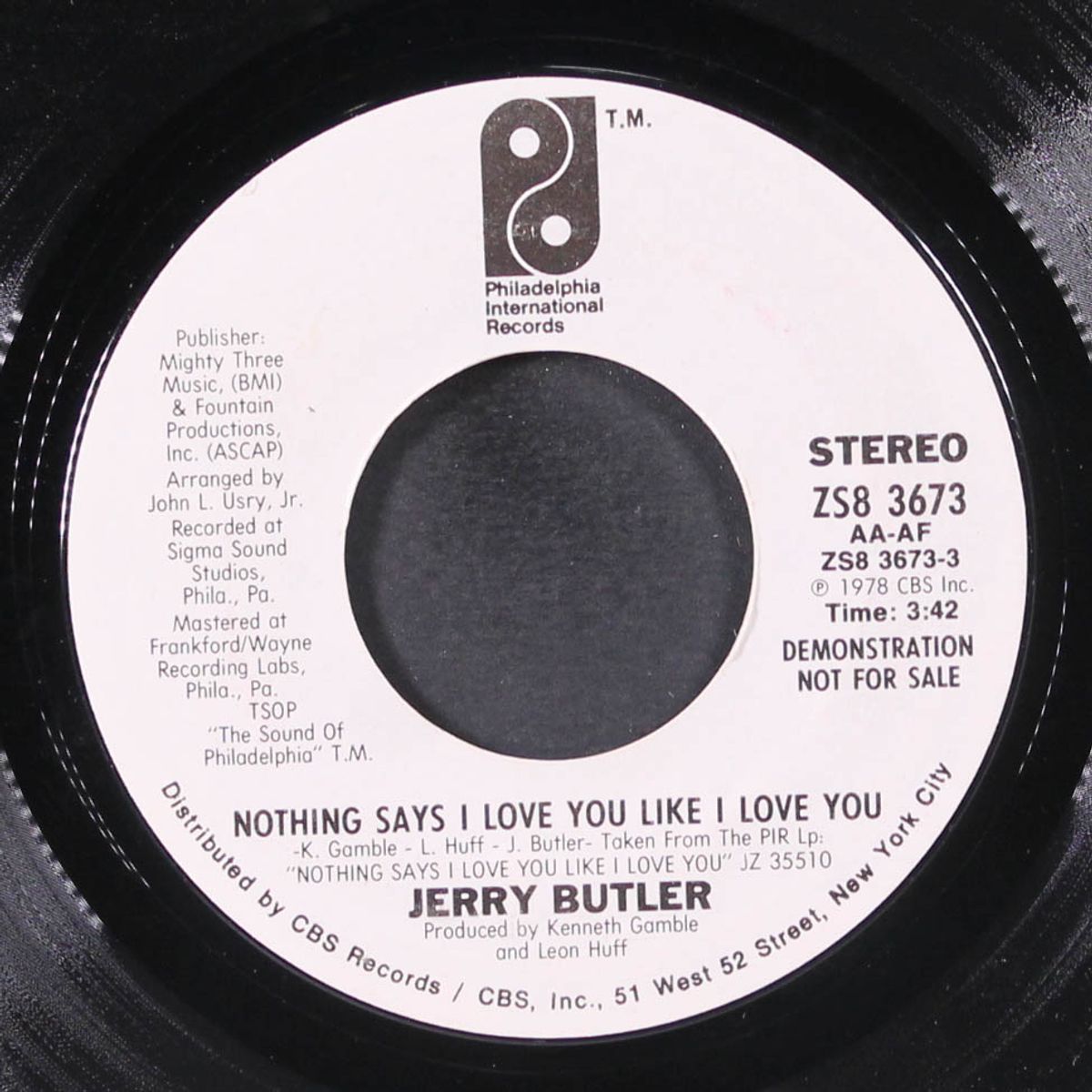 nothing says i love you like i love you / same by JERRY BUTLER