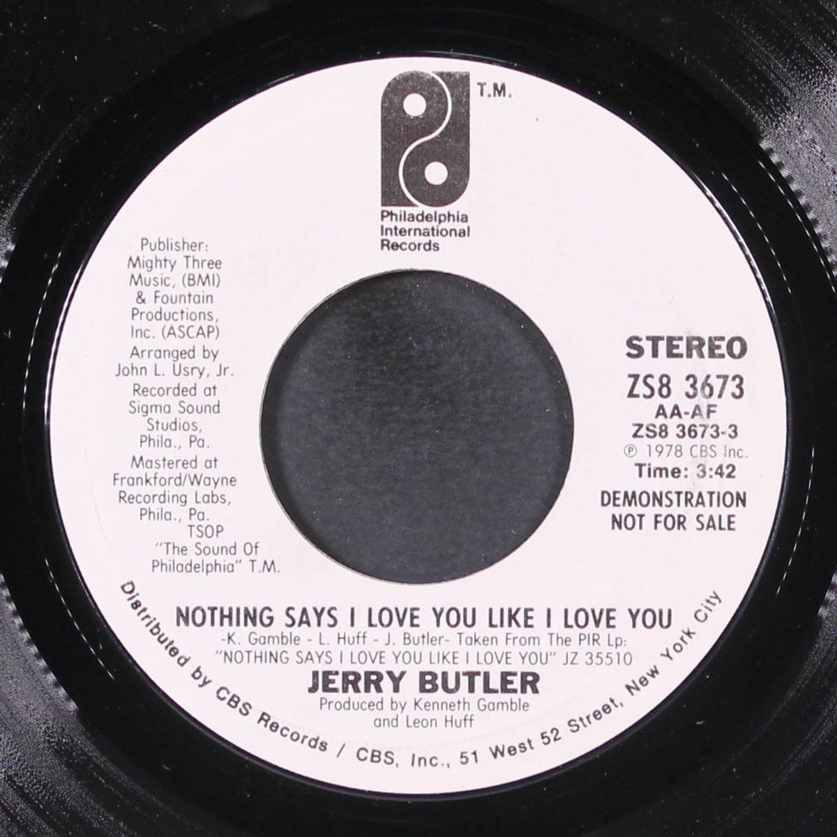 nothing says i love you like i love you / same by JERRY BUTLER