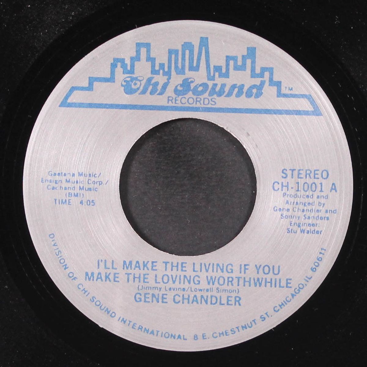 i'll make the living if you make the loving worthwhile / time is a thief by GENE CHANDLER