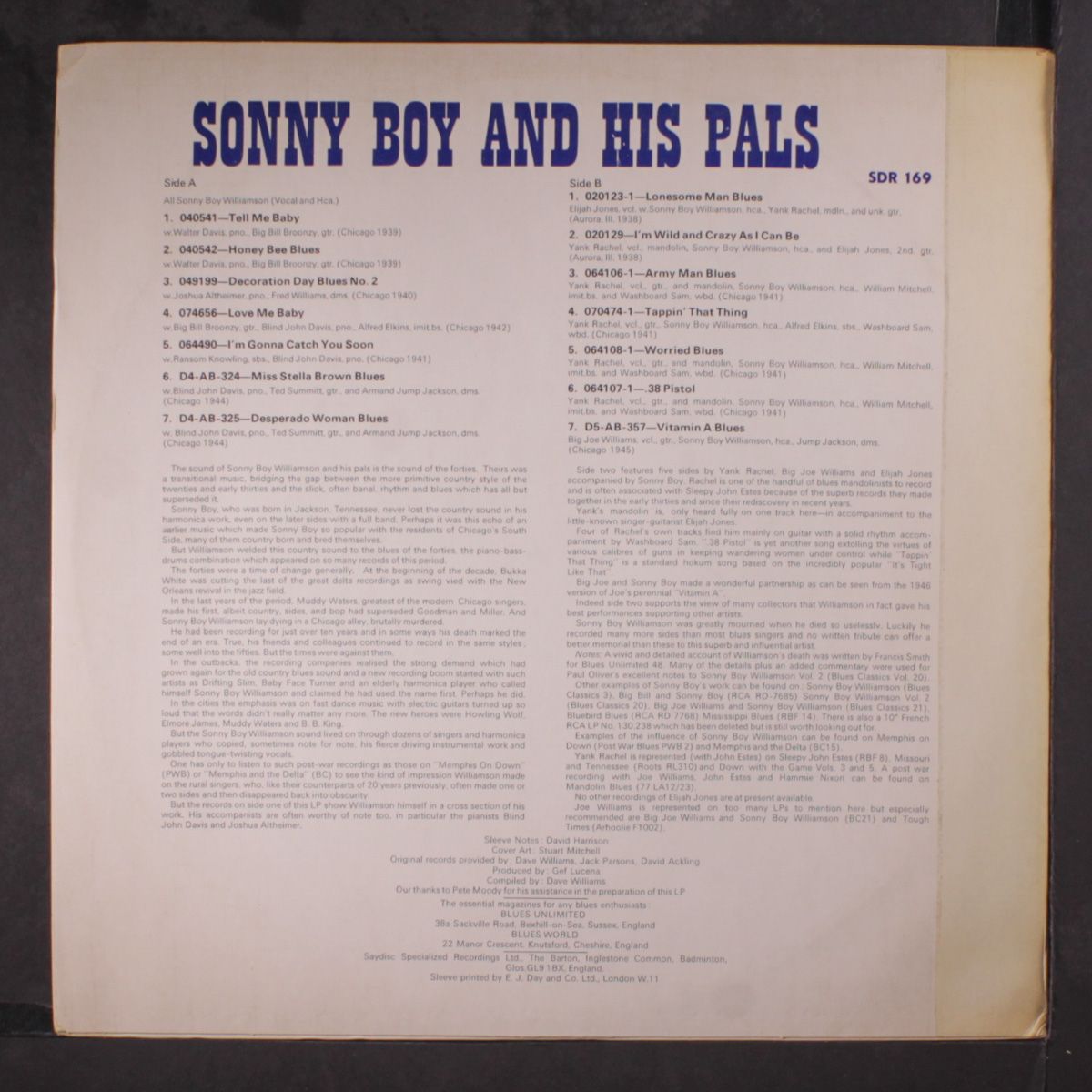and his pals by SONNY BOY WILLIAMSON