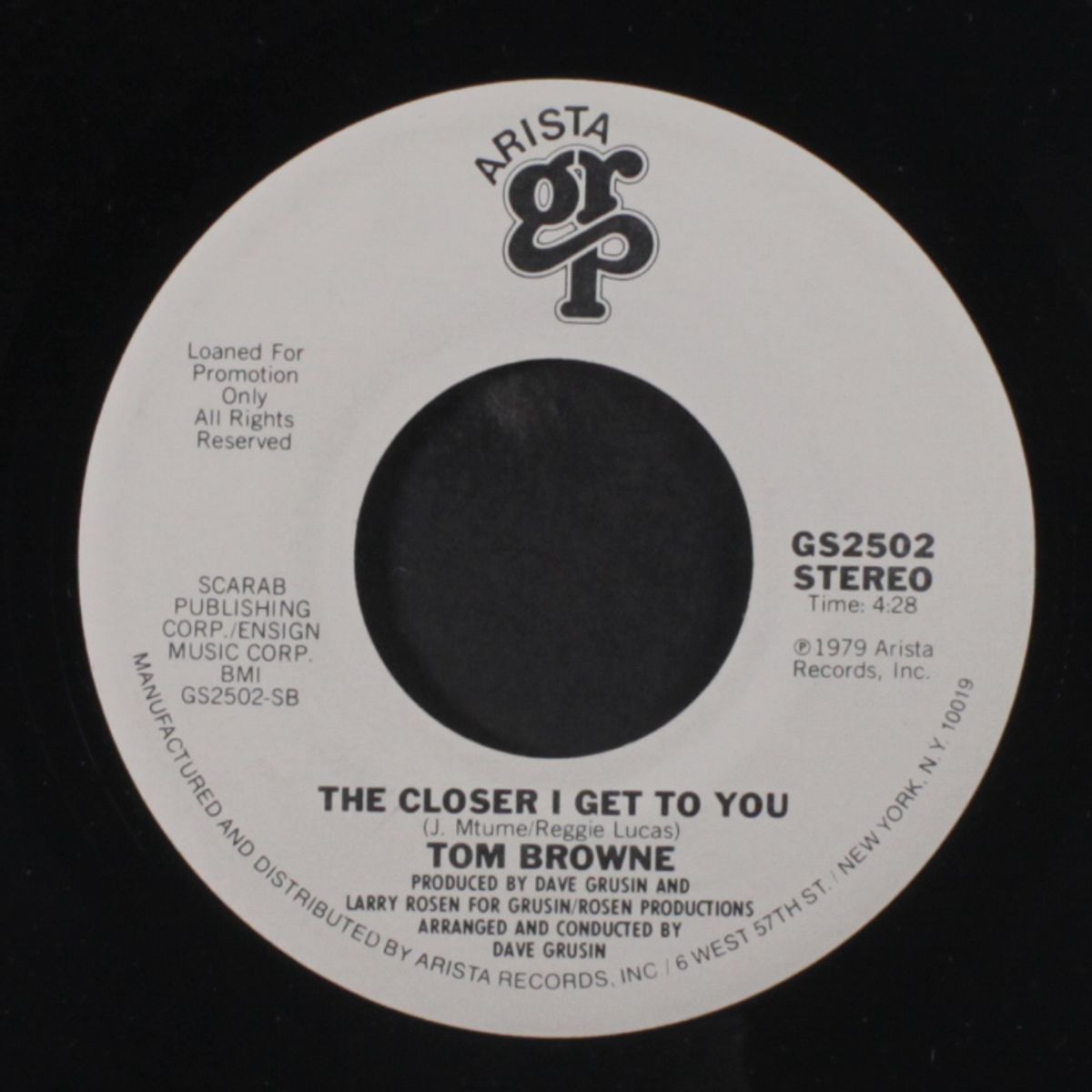 i never was a cowboy / the closer i get to you by TOM BROWNE