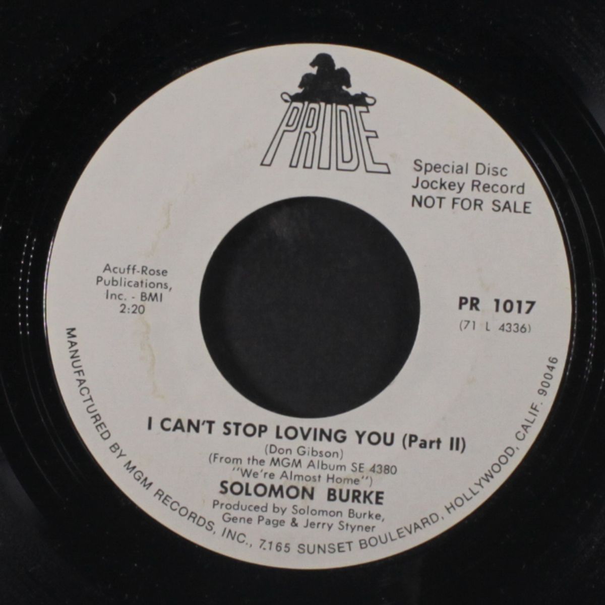 i can't stop loving you / part 2 by SOLOMON BURKE