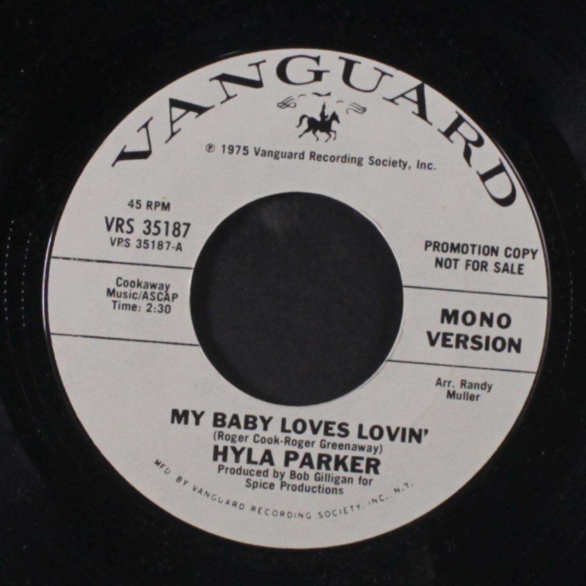 my baby loves lovin' / mono by HYLA PARKER