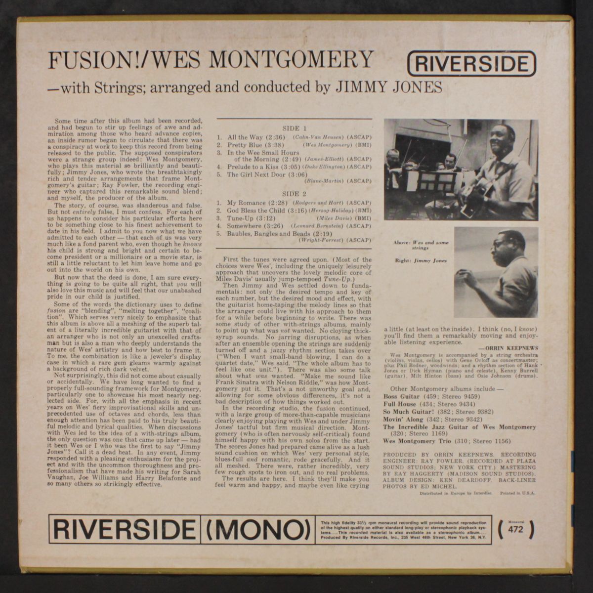 fusion! by WES MONTGOMERY
