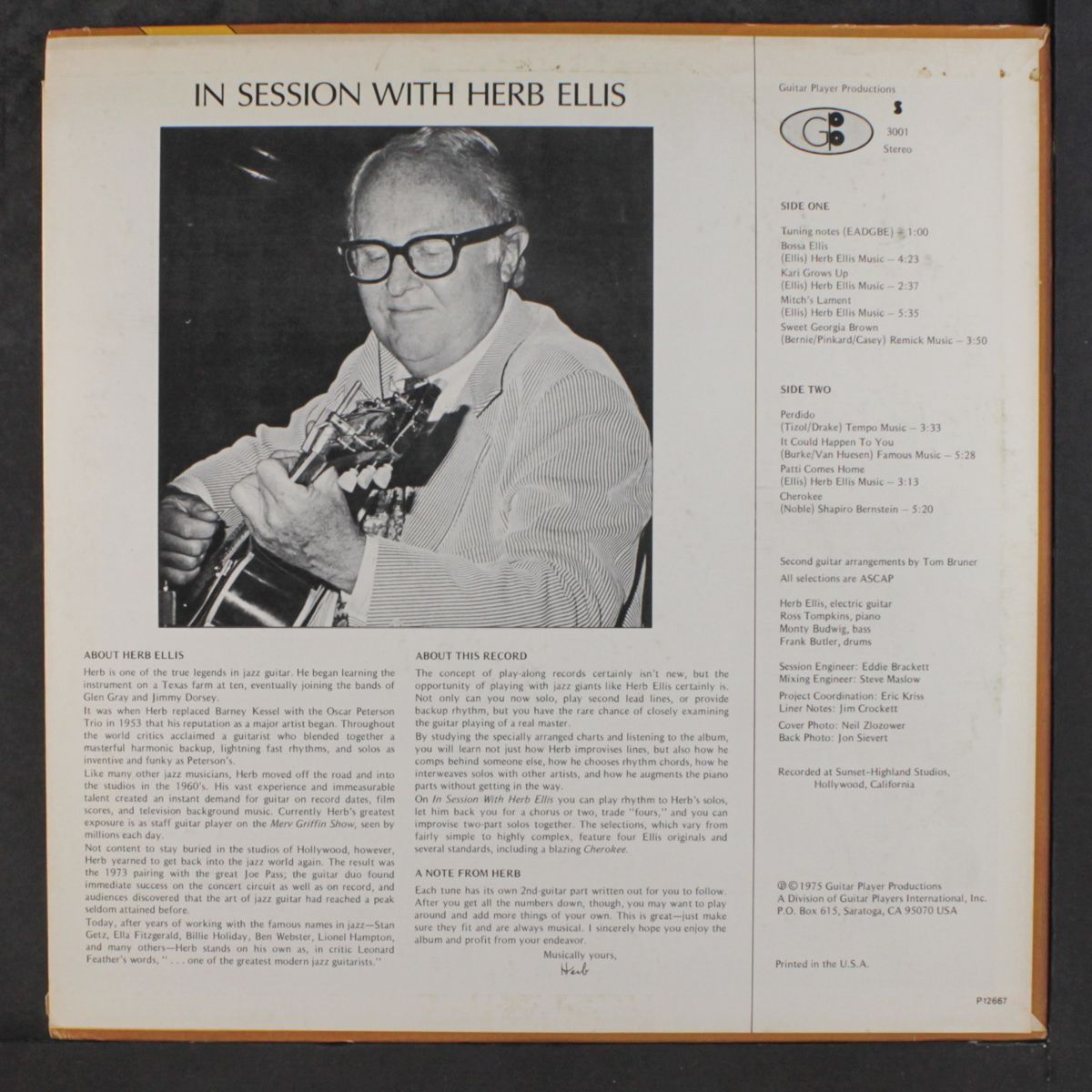 in session with by HERB ELLIS