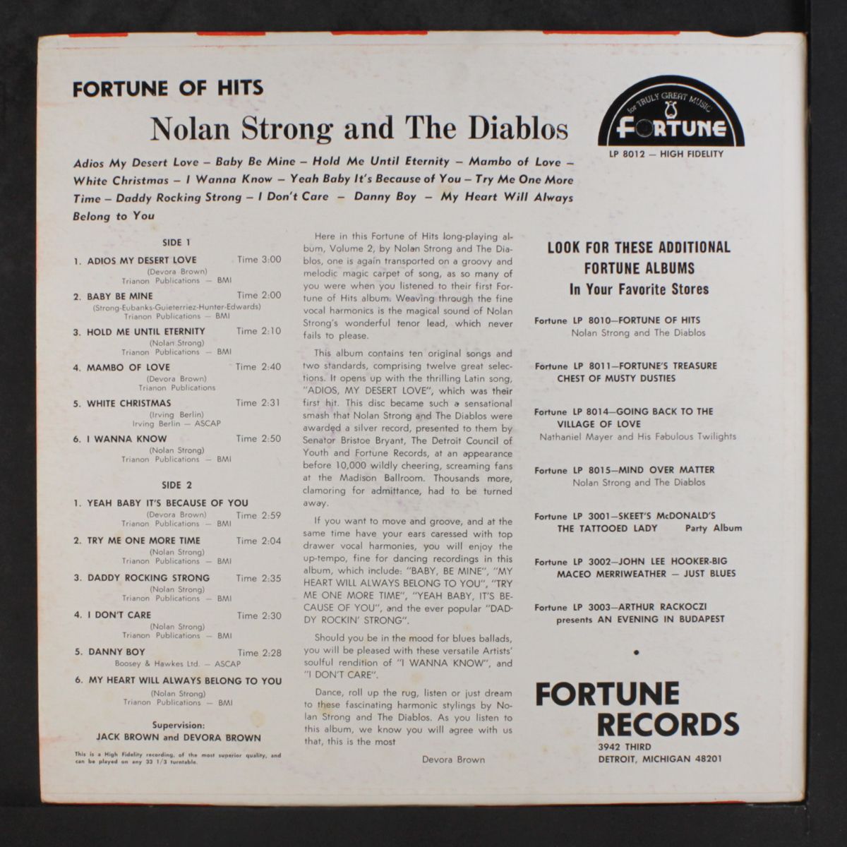 fortune of hits, vol. 2 by NOLAN STRONG & DIABLOS