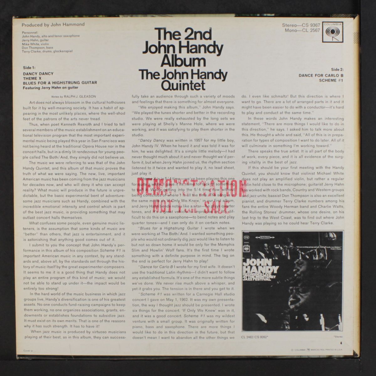 the 2nd john handy album by JOHN HANDY