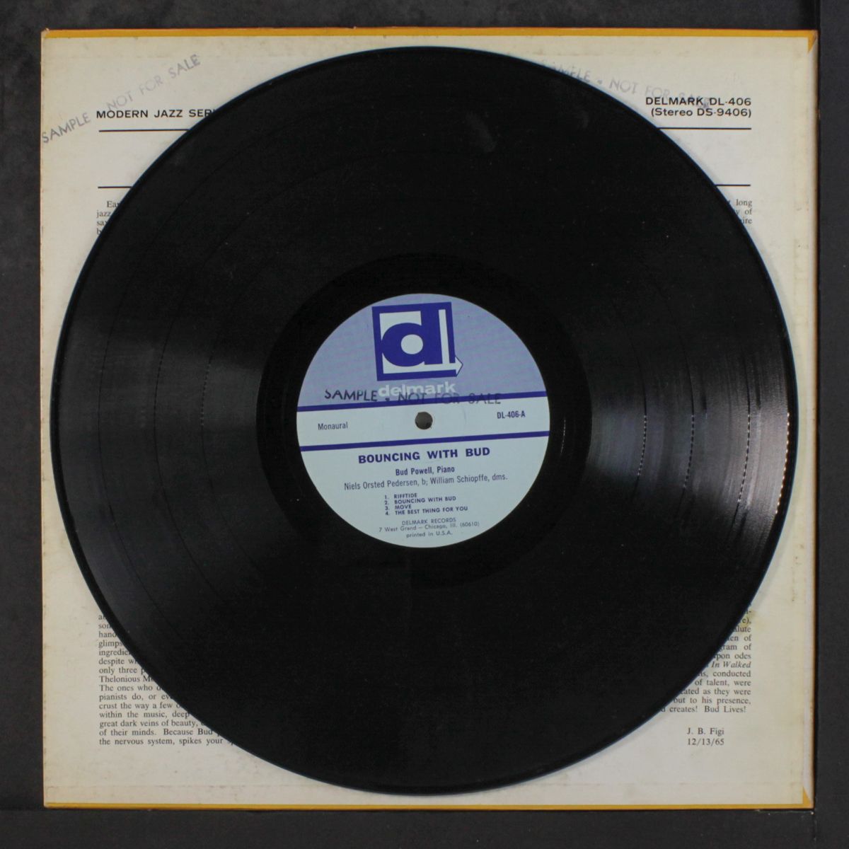 bouncing with bud by BUD POWELL