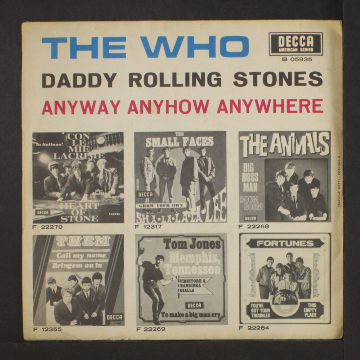 anyway, anyhow, anywhere / daddy rolling stone by WHO