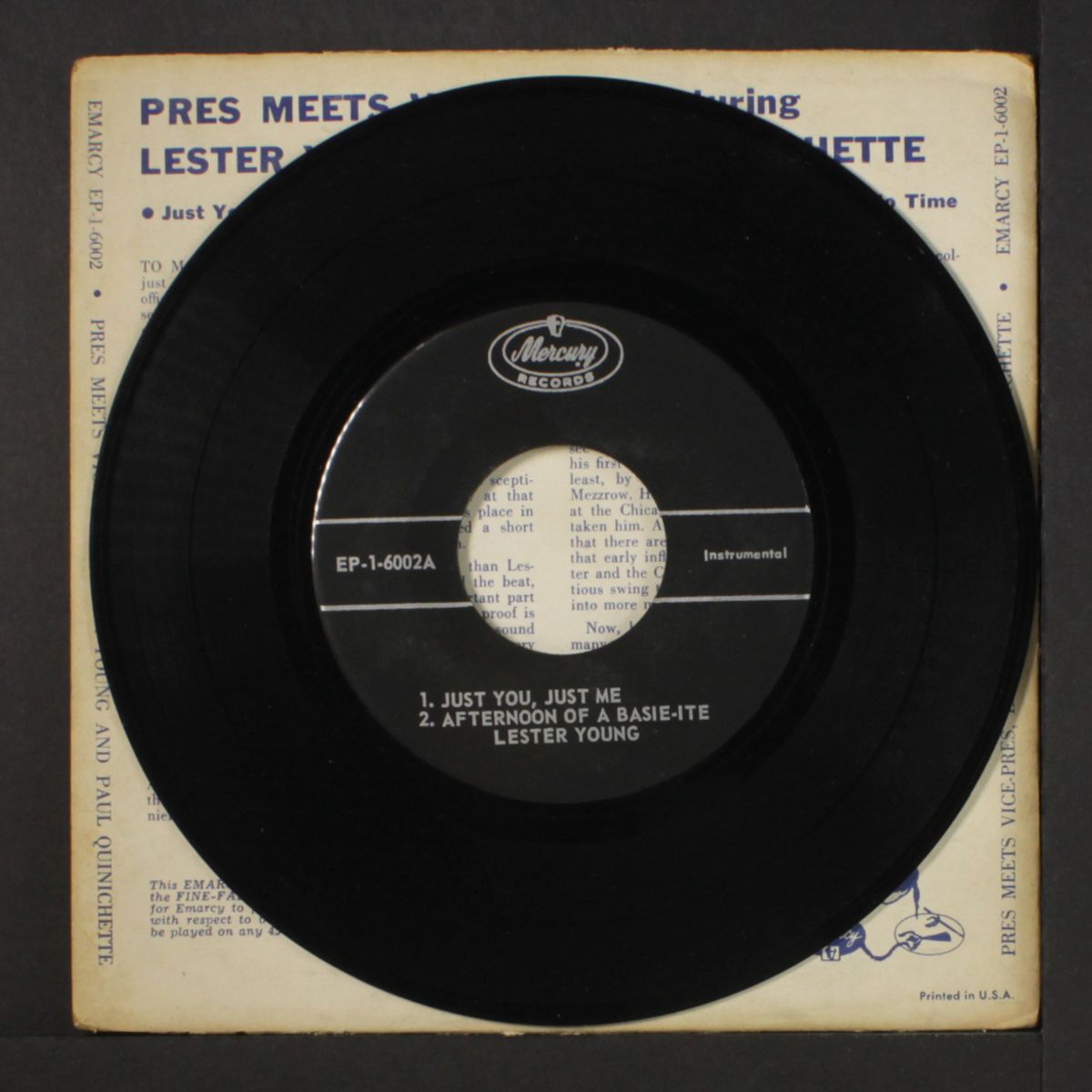 pres meets vice-pres by LESTER YOUNG & PAUL QUINICHETTE