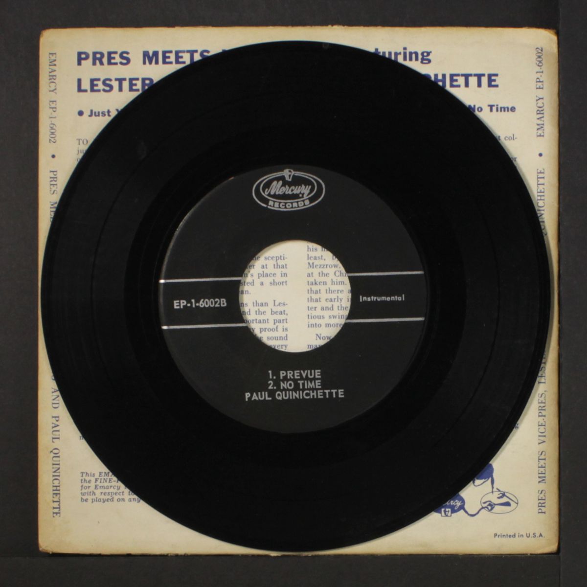 pres meets vice-pres by LESTER YOUNG & PAUL QUINICHETTE