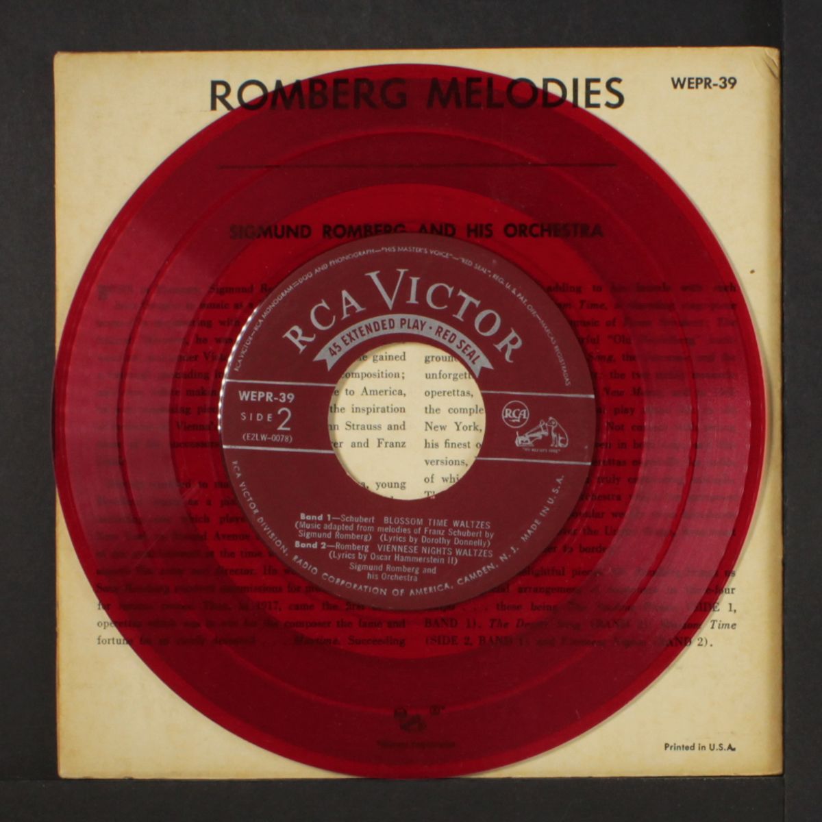 romberg melodies by SIGMUND ROMBERG