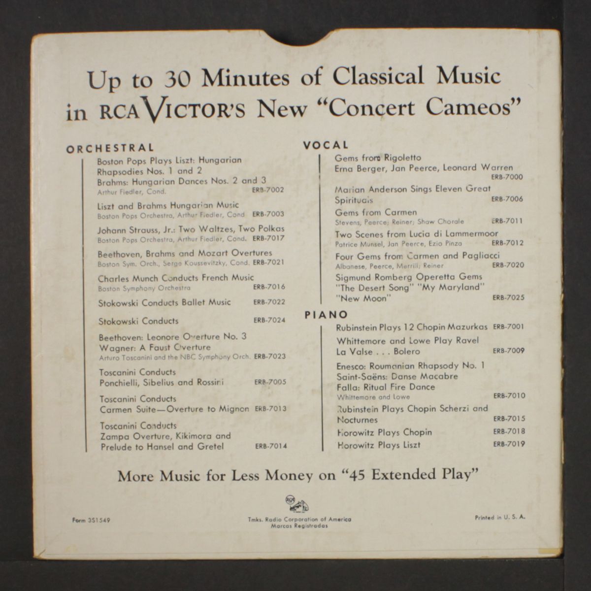 plays operetta gems by SIGMUND ROMBERG