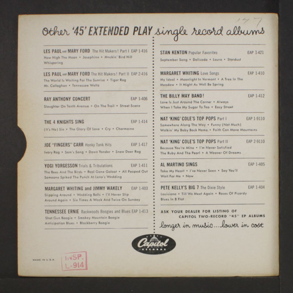 sing by MARGRET WHITING & JIMMY WAKELY