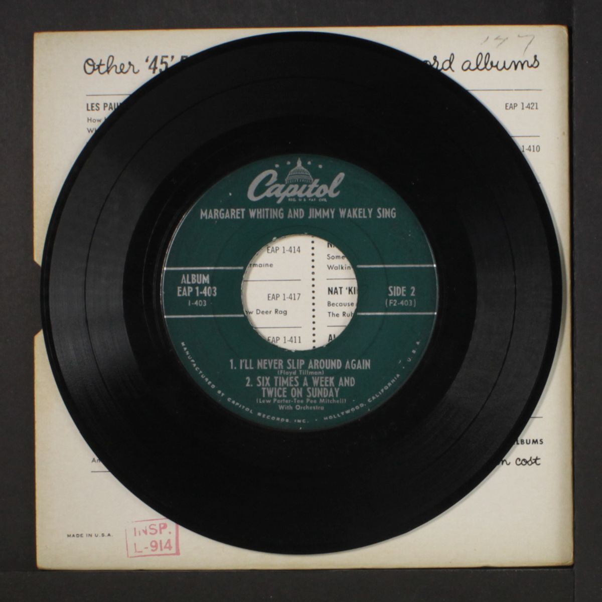 sing by MARGRET WHITING & JIMMY WAKELY
